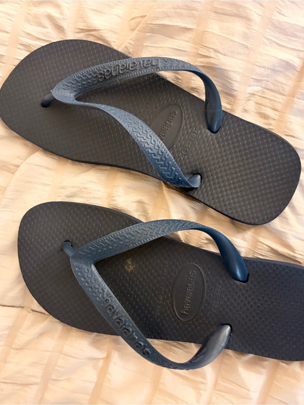 Havaianas Navy Blue Rubber Flip Flops